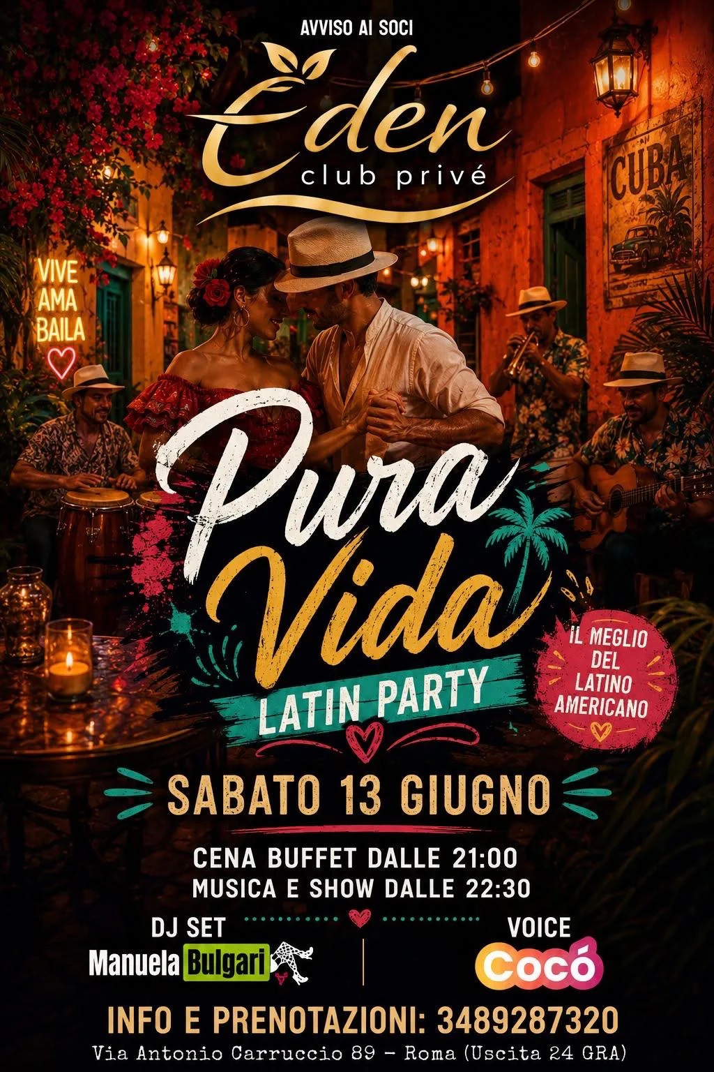 Pura Vida – Latin Party