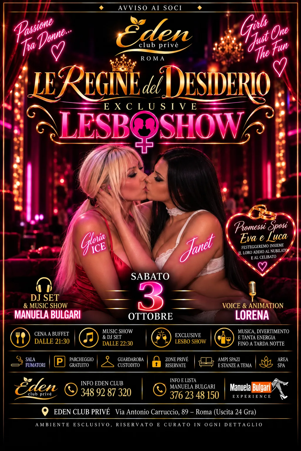 LE REGINE DEL DESIDERIO – EXCLUSIVE LESBO SHOW